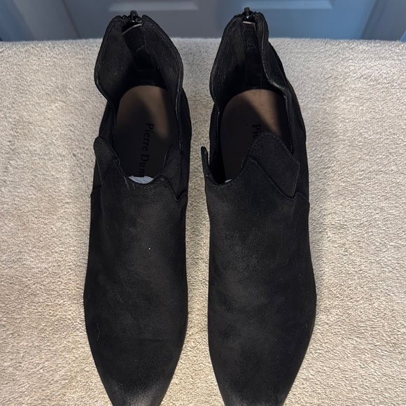 NIB Pierre Dumas Black Ankle Boots with Pointed Toe - Picture 4 of 11